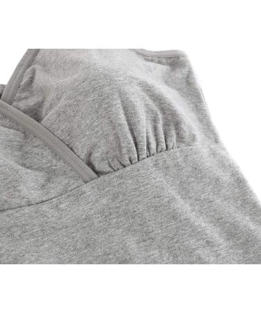 Manci Nursing Tank Cami Maternity Sleep Bra (S, White/Black/Gray) - Buy Online on GoSupps.com