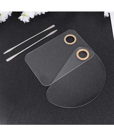 Clear Acrylic Nail Art Palette - 4 Stk Nail Color Tray for Makeup & Painting - Perfect for Artists & Manicure Kits - Buy Online on GoSupps.com