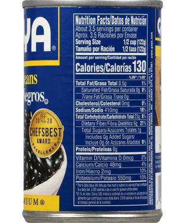 Goya Premium Black Beans 15.5 Oz - Authentic and Delicious - Pack of 1 - Buy Online on GoSupps.com