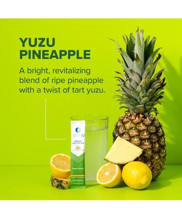 Liquid I.V. Yuzu Pineapple Energy Multiplier | Natural Caffeine | 42 Sticks (Pack of 3) - Buy Online on GoSupps.com