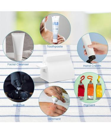 WSERE 2 Pack White Toothpaste Squeezer Roller Tube Squeezers Various Tubes Dispenser Holder Stand Reliable Quality Easy to Use and Efficient - Buy Online on GoSupps.com