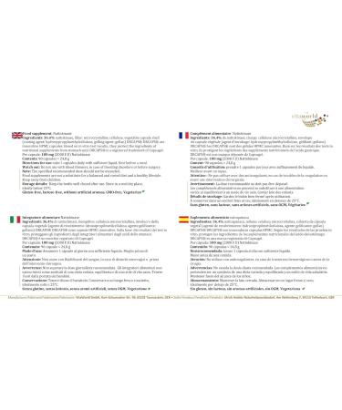 Vita World Nattokinase 100mg 2000 F.U. 90 Capsules - Made in Germany | High Quality, Heart Health Supplement - Buy Online on GoSupps.com
