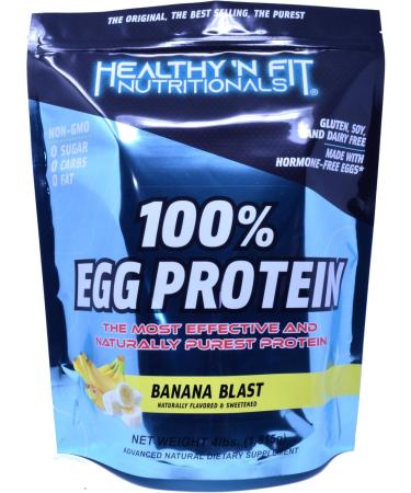 Healthy 'N Fit 100% Egg Protein- Banana Blast (4lb): 100% Egg White Protein. Zero Lactose Zero Sugar.- Ultra Pure Natural Egg Protein Isolate - Buy Online on GoSupps.com