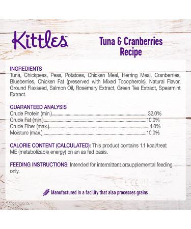 Wellness Kittles Crunchy Cat Treats - Grain Free Tuna & Cranberry, 2 oz - Buy Online on GoSupps.com