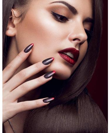 Glitter Gradient Nail Polish Sticker Full Wraps for Women - 20 Sheets | Self-Adhesive Nail Decals with File for Manicure Decorations - Buy Online on GoSupps.com