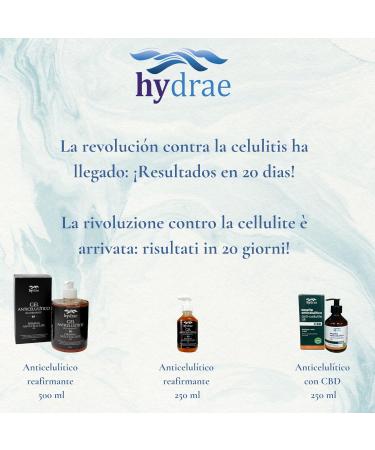 Hydrae - Anti-Cellulite Slimming Gel 500ml - Firming Cream Caffeine and L-Carnitine - Antioxidant Effect - For Women and Men - Stomach and Hips - Buy Online on GoSupps.com