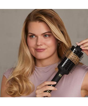 HOT TOOLS Pro Artist Black Gold Heated Styling Oval Brush - Professional Hair Styling Tool - Buy Online on GoSupps.com