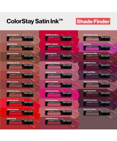 Revlon Colorstay Satin Ink Liquid Lipstick - Long-Lasting Rich Color 005 Silky Sienna Infused with Black Currant Oil 1 Piece - Shop Internationally! - Buy Online on GoSupps.com