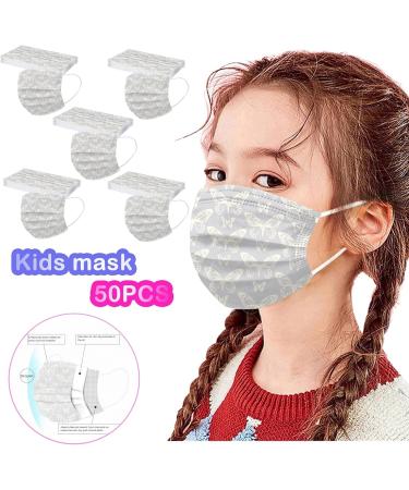 10/50 Pcs Children's Disposable Mask Cartoon Cartoon Print Mouth Scarf With Melt Blown Face_Mask Kids Mouth Nose Protection 50pcs-d Kids - Buy Online on GoSupps.com