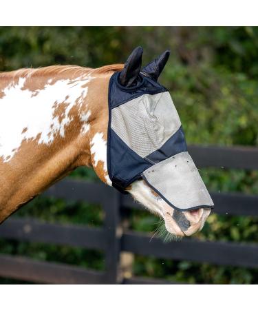Buy Horze Fly Hood for Horses - UV Protection Ear & Nostril Coverage Brown | International Shipping Available - Buy Online on GoSupps.com