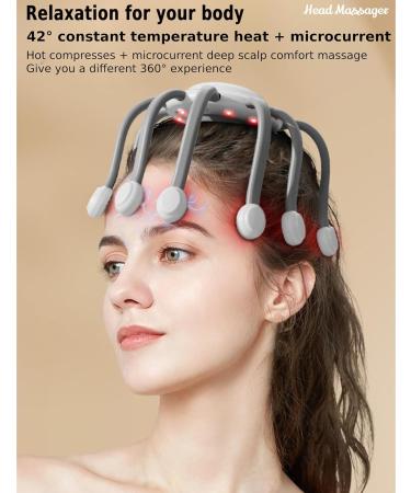 Top-Rated Electric Scalp Massager - 5 Modes Red LED Vibration Automatic | Perfect for Home & Travel - Buy Online on GoSupps.com