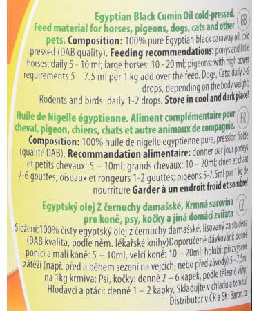 cdVet Naturprodukte - 129 - Egyptian Black Seed Oil - Cold Pressed - 500 ml - Buy Online on GoSupps.com