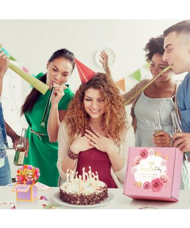 Yolidas Personalised Birthday Hampers for Women - Unique Gifts for Mom, Sister, Wife, Girlfriend, Daughter - Pink - Buy Online on GoSupps.com