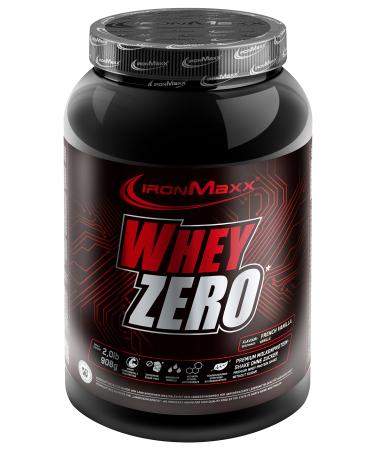 Ironmaxx Whey Zero Protein Powder - Vanilla 908g can |Sugar -free water -soluble whey isolate from whey protein |Different flavors