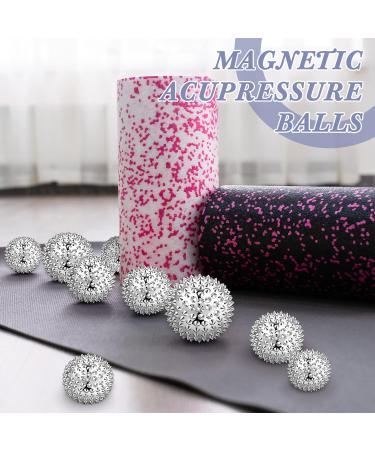 Buy 6 Spiky Magnetic Massage Balls - Igel Acupressure Hedgehog Balls for Stress Relief | Pocket Size (32mm 47mm 56mm) - International Shipping Available - Buy Online on GoSupps.com