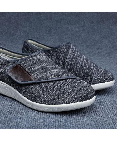 KXSM Unisex Diabetic Shoes Memory Foam | Adjustable Toe Swollen Feet Slippers | Dark Gray | Size 39EUR - Buy Online on GoSupps.com