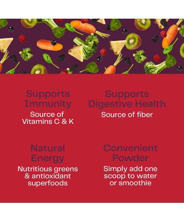 Amazing Grass Green Superfood Berry Powder 28.2 oz - Nutrient-Dense Superfood for Energy & Wellness - Buy Online on GoSupps.com