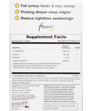 Buy Alteril Natural Sleep Aid - 60 Tablets | Best Sleep Solution for Better Rest - Buy Online on GoSupps.com