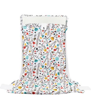 Petit Lulu Spreader Pants for Wide Diapering - Size M (5-9 kg) - Velcro Closure - Wildflowers Design - Best International Shipping - Buy Online on GoSupps.com