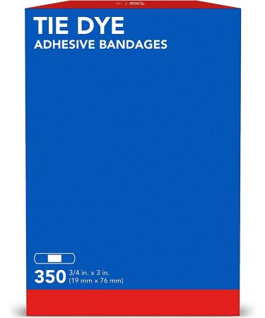 Colorful Tie Dye Adhesive Bandages 0.75 x 3 350 ct - Fun Designs for First Aid & Wound Care - Buy Online on GoSupps.com