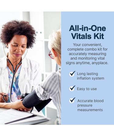 Lumiscope Professional Blood Pressure Kit - Stethoscope & Manual BP Cuff - Orchid - Buy Online on GoSupps.com
