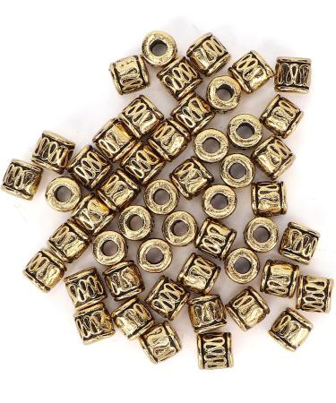 Dreadlocks Hair Beads Hair Braiding Rings Unique Pattern for DIY Jewelry for Daily Wear - Buy Online on GoSupps.com