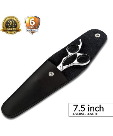Laazar Professional Shears for Dogs and Cats with Leather Case | Adjustable Pet Grooming Scissors | Hand-Forged 440C Japanese Stainless Steel | Curved Grooming Tool for Men and Women - Buy Online on GoSupps.com
