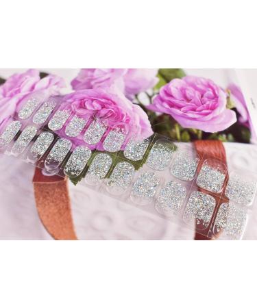 Buy Semi Cured Gel Nail Strips | Glitter Sequins Nail Stickers & Transparent Full Nail Wraps for Stunning Nail Art Design - International Shipping Available - Buy Online on GoSupps.com