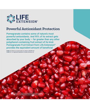 Life Extension Pomegranate Extract - 30 Vegan Capsules for Antioxidant Support - Buy Online on GoSupps.com