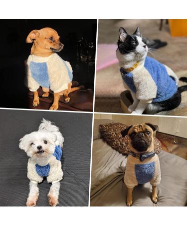 Buy Namsan Winter Dog Sweater for Small Dogs - Warm Fleece with Pick-Up Design - XXL Blue - Buy Online on GoSupps.com