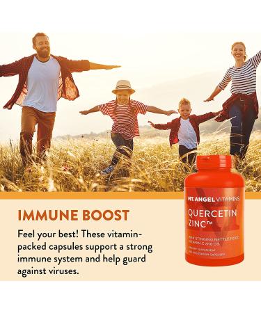 Quercetin Zinc Bromelain Supplement - Immune Support with Vitamins C, Zinc & D3 - 300ct Bottle - Buy Online on GoSupps.com
