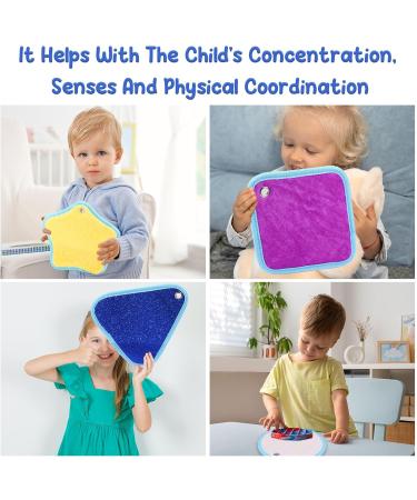 Sensory Mats Set - 9 Mini Textured Play Tiles for Tactile Educational Exercise - Buy Online on GoSupps.com