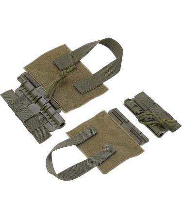 2-Piece Tactical Backpack Accessories - Molle Quick Lock Set & Removal Buckle (Green) | International Shipping - Buy Online on GoSupps.com