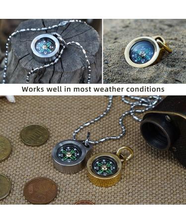 MecArmy CMP Titanium/Brass Grade Compass  Teardrop Shaped Survival Compass  Waterproof IPX5 Hiking Compass  Handheld Compass Easy to Recognize Direction - Buy Online on GoSupps.com