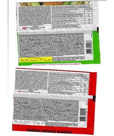 Nissin Demae Instant Noodles Ramen Assorted Flavours (100g x 15) | Tonkotsu Chicken Beef Satay Seafood Sesame Prawn Miso etc | Selected by CNMART - Buy Online on GoSupps.com