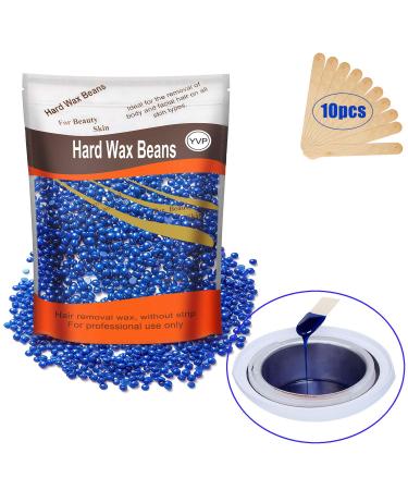 Painless Hair Removal Hard Wax Beans 300g with 10pcs Spatulas - Yovanpur Brazilian Wax for Face, Eyebrow, Body - At-Home Waxing Kit (Chamomile) - Buy Online on GoSupps.com