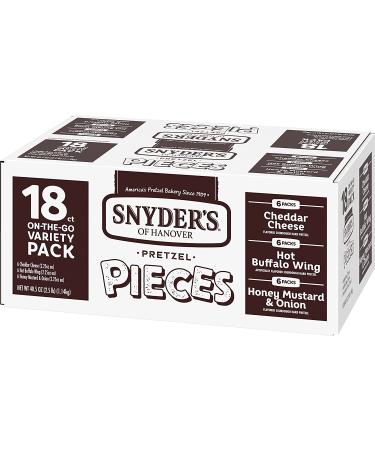 Snyderâ€™s of Hanover Pretzel Pieces Variety Pack - 18 Individual 2.25 oz Bags - Buy Online on GoSupps.com