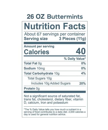 Hospitality Mints Buttermints - Individually Wrapped with Thank You Message - 26 Oz - Buy Online on GoSupps.com