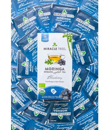 Miracle Tree Organic Moringa Rooibos Tea - Caffeine Free Superfood, 25 Tea Bags (1.32 oz) - Buy Online on GoSupps.com