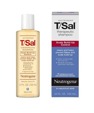 Neutrogena T/Sal Therapeutic Shampoo for Scalp Build-Up Control | Salicylic Acid Treatment for Dandruff, Psoriasis & Dermatitis | 4.5 fl. oz - Buy Online on GoSupps.com