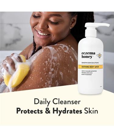 Honey Soothing Body Wash for Eczema Relief - Gentle Shower Gel for Sensitive Skin - For Adults, Kids & Babies - 13 Fl Oz - Buy Online on GoSupps.com