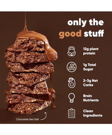 IQBAR Keto Protein Bars - Chocolate Lovers 12-Count | Low Carb, High Fiber Vegan Snacks - Buy Online on GoSupps.com