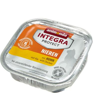 Animonda Integra Protect Kidney Cats - Wet Food for Renal Insufficiency with Chicken (16 x 100g) - International Shipping Available - Buy Online on GoSupps.com