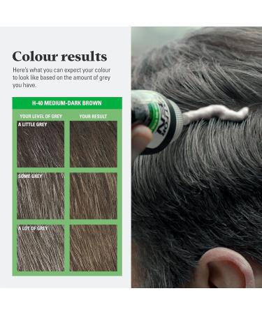 Just For Men Original Formula H40 Medium-Dark Brown Hair Dye - Targets Grey, Restores Natural Color for a Youthful Look - Buy Online on GoSupps.com