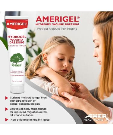 AMERIGEL Wound Care Bundle - Hydrogel Dressing & Saline Wash for Moisture-Rich Healing - Buy Online on GoSupps.com