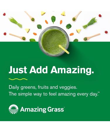 Amazing Grass Green Superfood Energy Watermelon Powder - 60 Servings - Caffeine with Matcha Green Tea & Beet Root - Plant Based Smoothie Mix - Pack of 1 - Buy Online on GoSupps.com