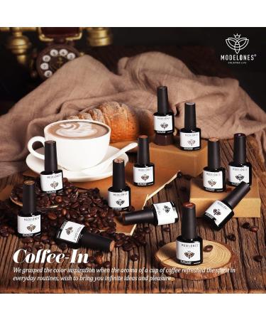 Modelones Gel Nail Polish 12 Pcs Fall Winter Gel Polish Popular Neutral Nude Brown Gel Nail Kit Collection for Nail Art Salon Classic Collection Gift for Women Brown Nude - Buy Online on GoSupps.com