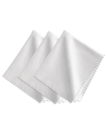 Extra Large Microfiber Cleaning Cloths for Electronics (17.5 X 16_Inch_White) -Oversized Lens Cleaning Cloth for Cleaning Various Electronic Device Screens Eyeglasses Delicate Surfaces (3 Pack)