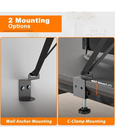 PUTORSEN TV Safety Strap Furniture Straps Child Safety Adjustable Anti Tip TV Strap and Punch-Free Clamp for Baby Proofing VESA Mounting Option Metal Connectors Black - Buy Online on GoSupps.com