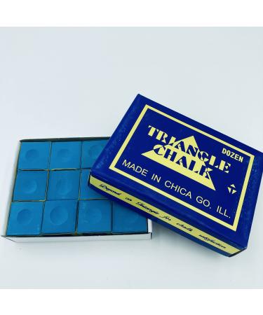 manqianxun Pool Cue Chalk Cubes, 12-Pack -Table BilliardsStick Bulk Supplies